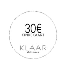 Load image into Gallery viewer, KLAAR skincare Kinkekaart
